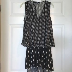 Madewell Black and White Romper