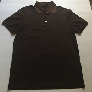 Louis Vuitton Authentic Damier Collar Polo Shirt