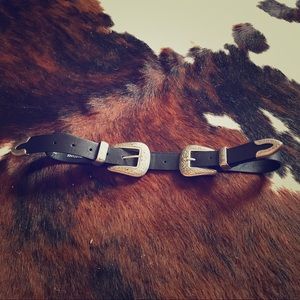 Top shop double buckle belt