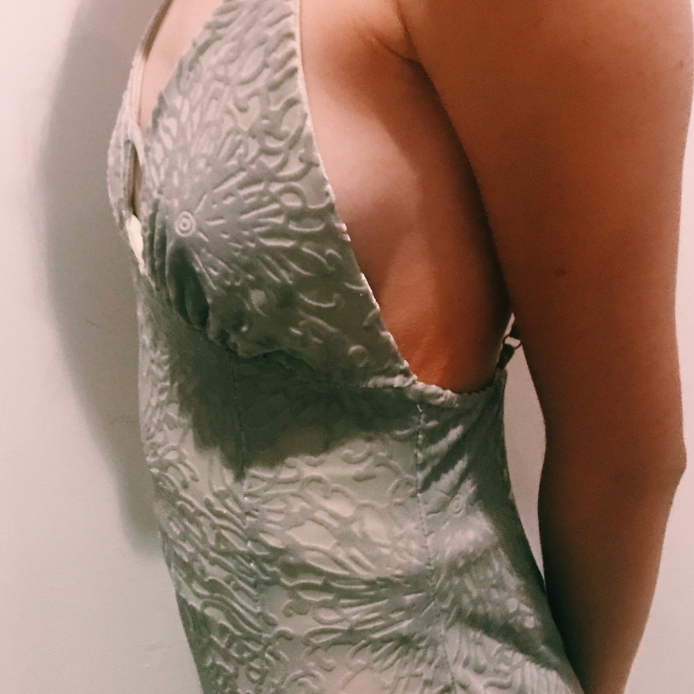 LF Grey Suede Detailed Maxi