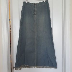 Maxi Jean Skirt