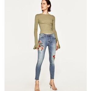 Embroidered Zara Woman Premium Denim Collection