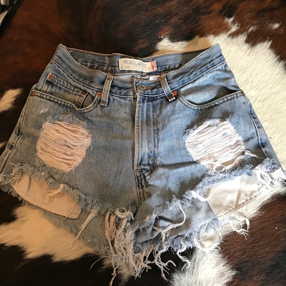 Levi's vintage blue cut offs