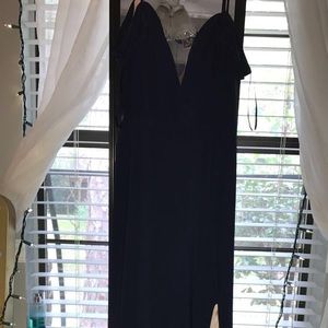 Long Navy blue formal dress