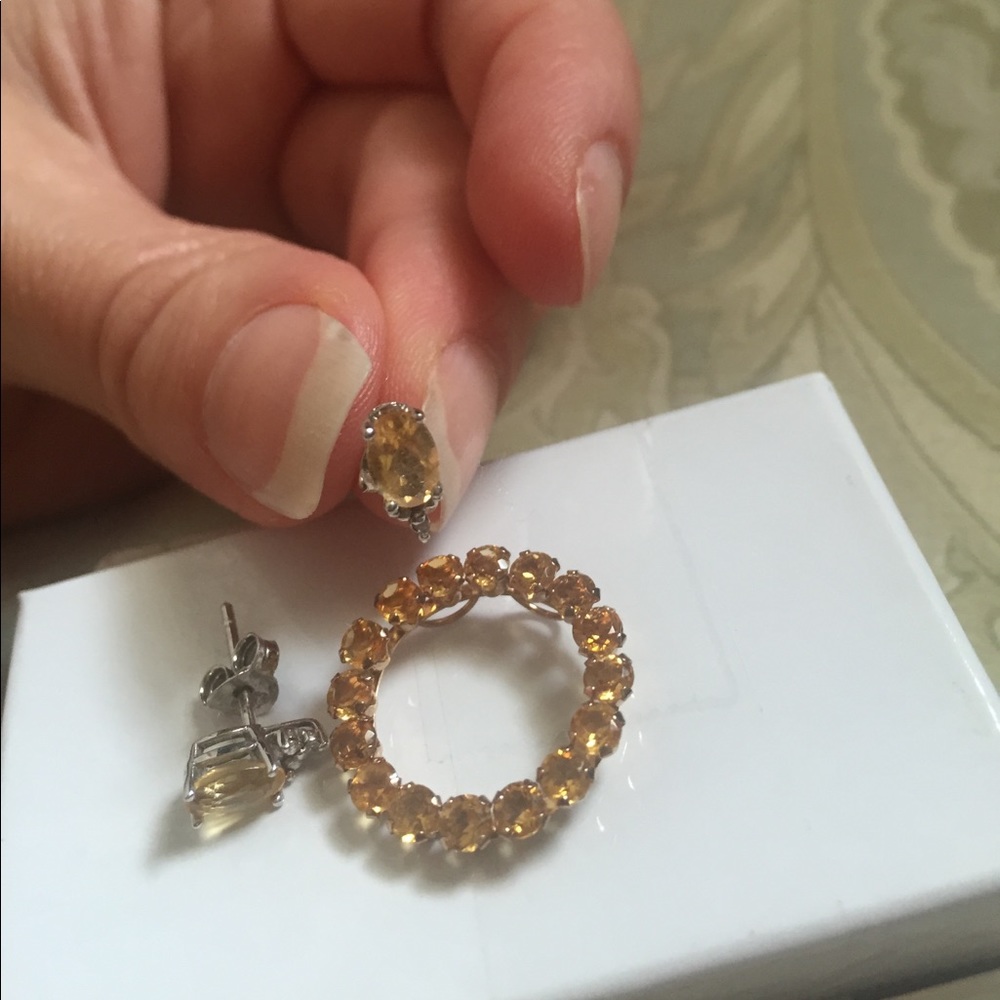 November birthstone Citrine & Diamond bundle