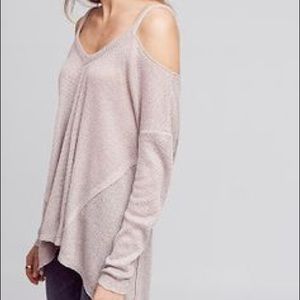 Anthropologie Cold Shoulder Sweater Large