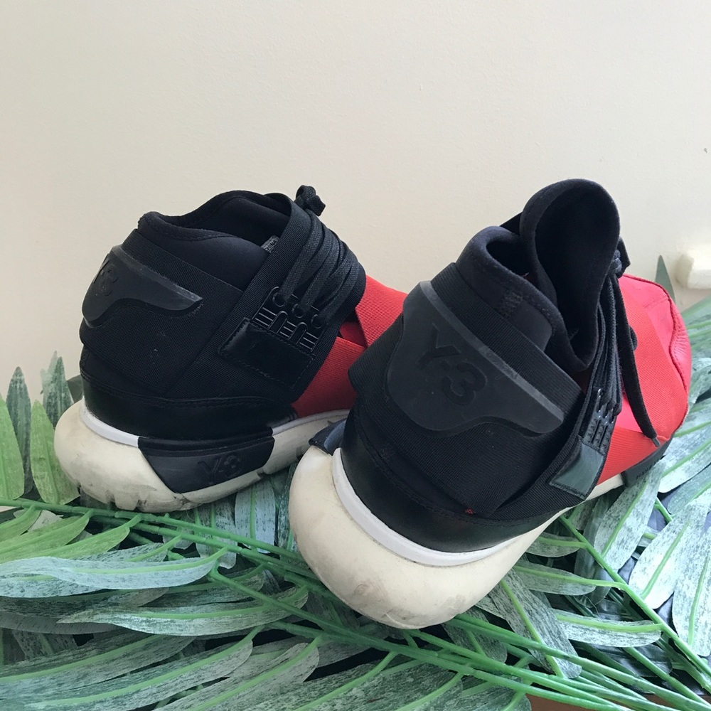 Y-3 Black Red Men's Sneakers - Gem