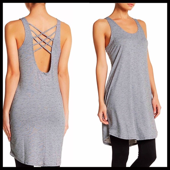 ❤️1-HOUR SALE❤️ STEVE MADDEN Grey Tunic Tank Top - Picture 2 of 6