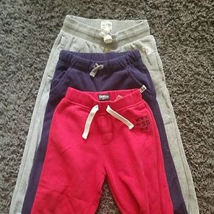 Lot 3 pair of Fall toddle sweat pants