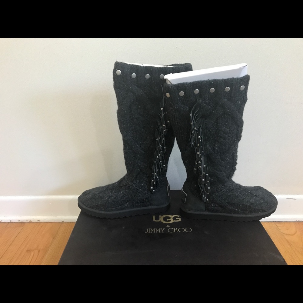 Jimmy Choo and Ugg collaboration sweater uggs