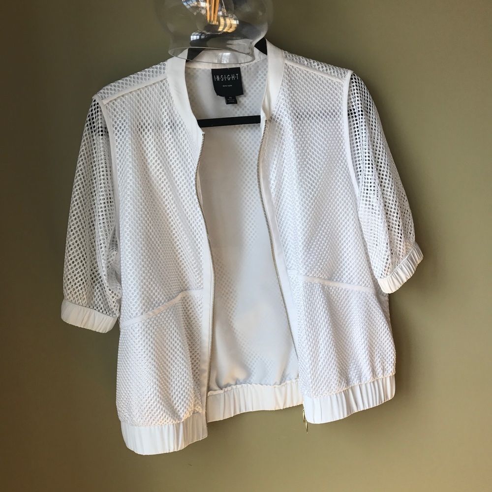 White mesh jacket