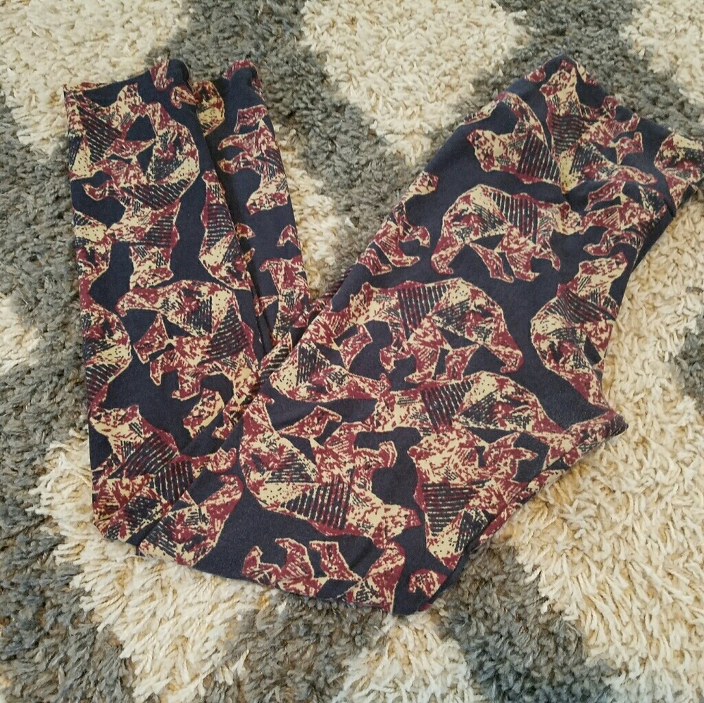 OS Lularoe Bear Leggings