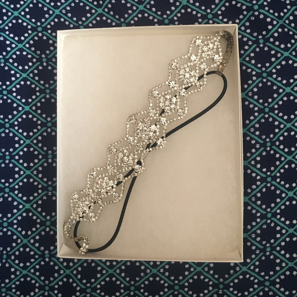 Wedding Boho Rhinestones Gem Headband