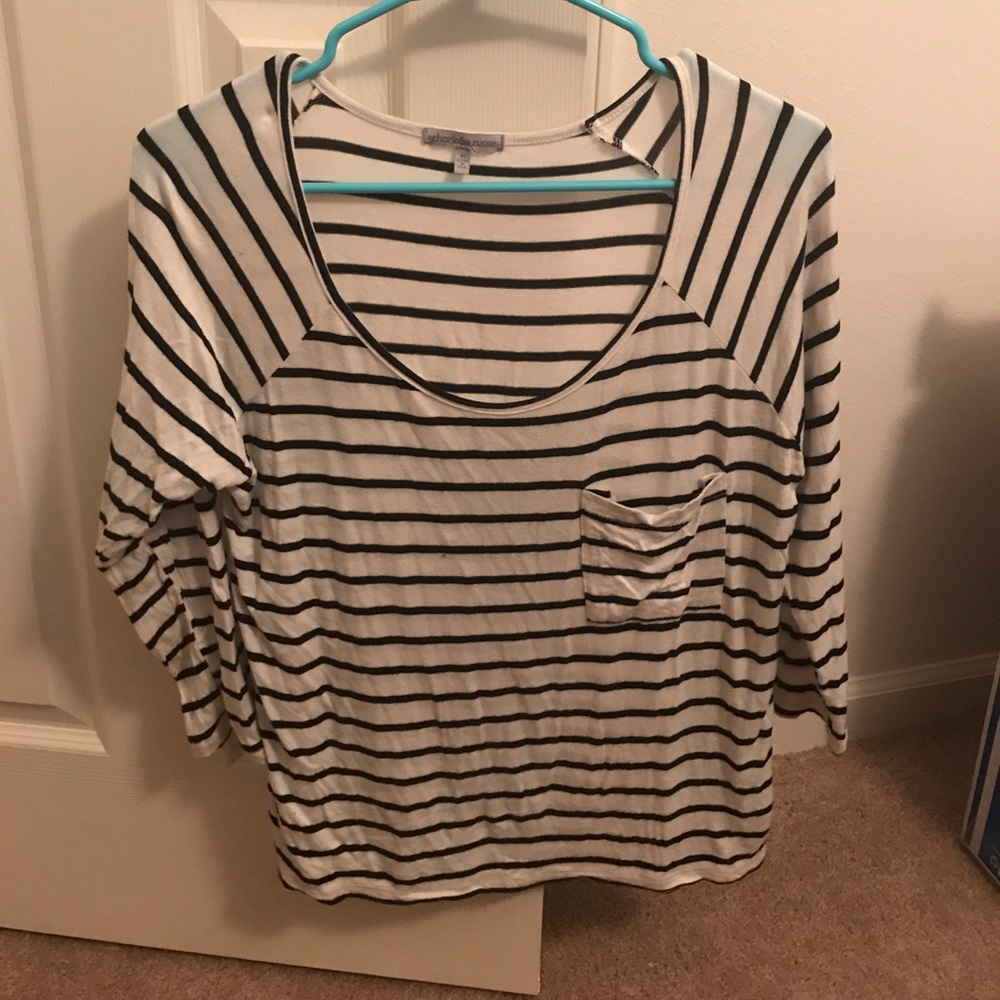 Black & White Striped Blouse