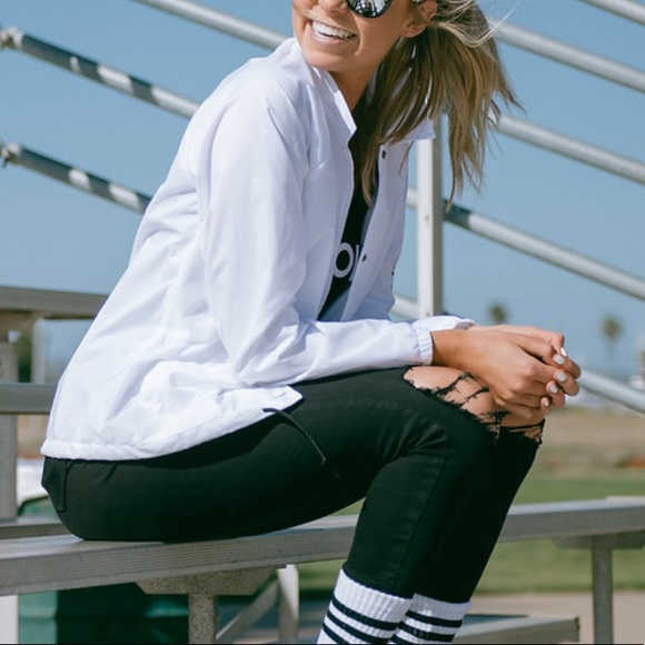 Vans Jackets & Blazers - Vans white windbreaker jacket