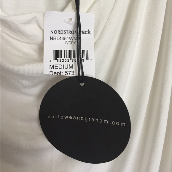 NORDSTROM RACK Ivory Drape Top - Picture 5 of 5