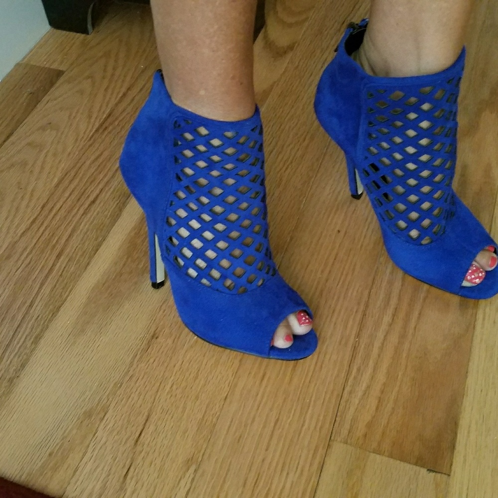 Electric Blue Booties