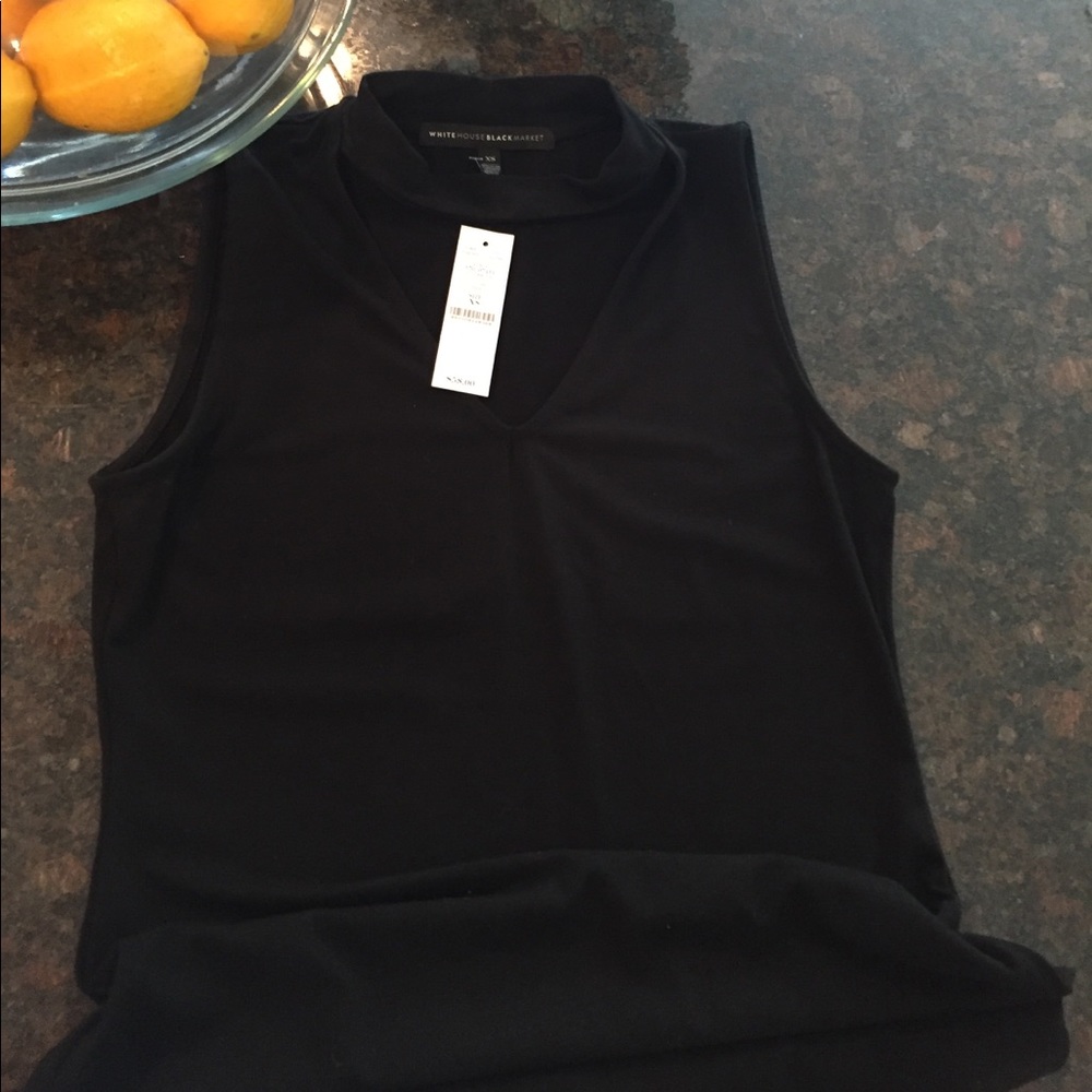 WHBM tank with chocker neckline