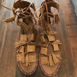 Zara fringe sandals