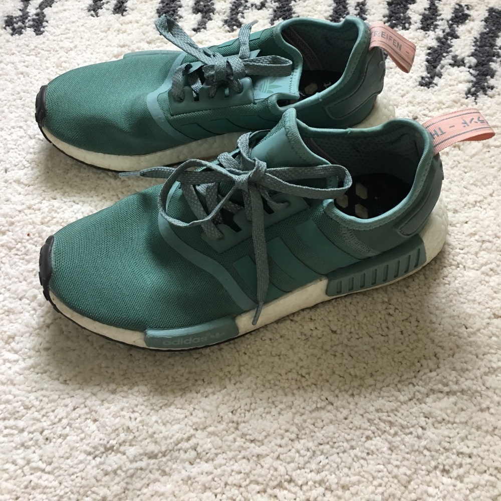 Teal Adidas NMD size 8