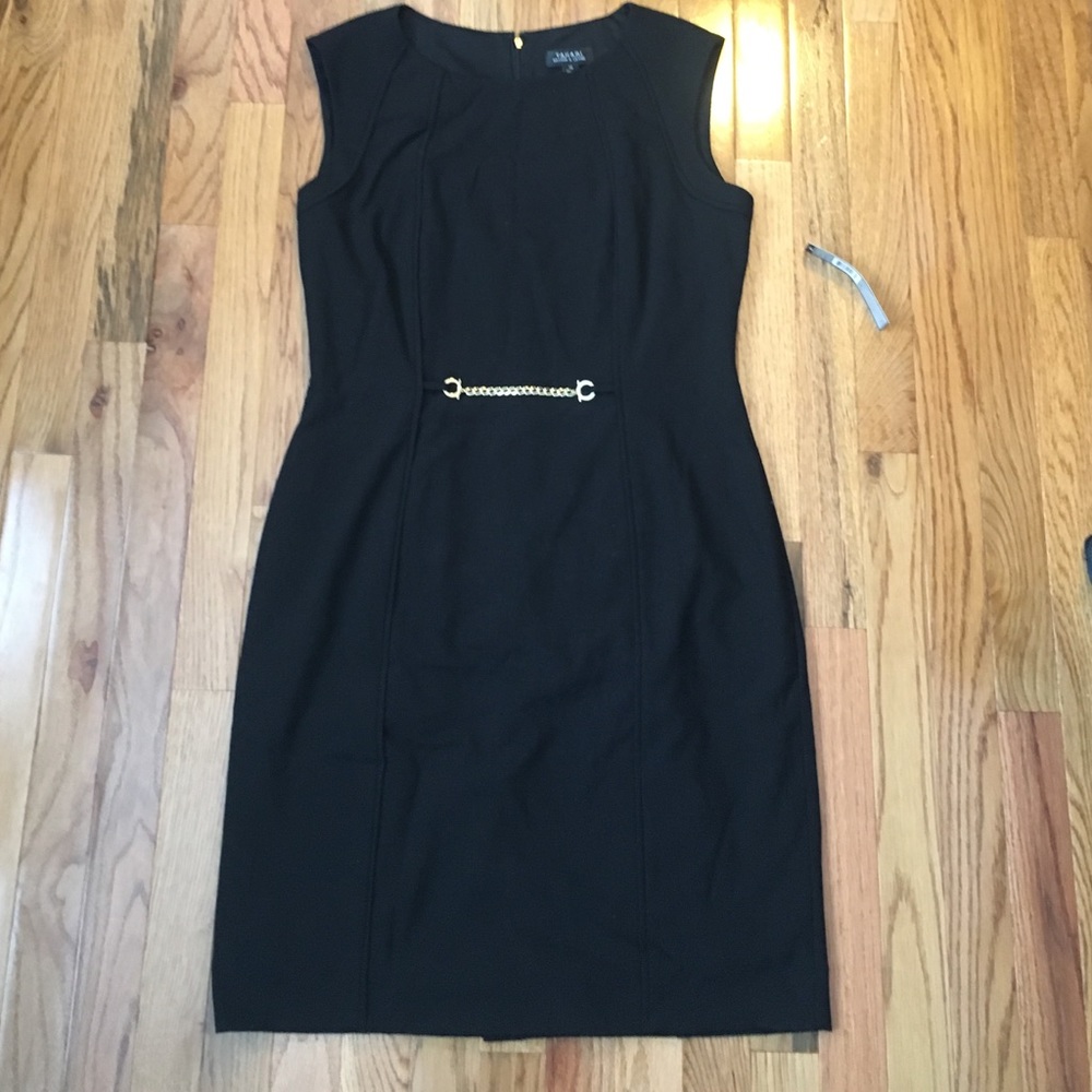 Tahari black sheath dress NWT