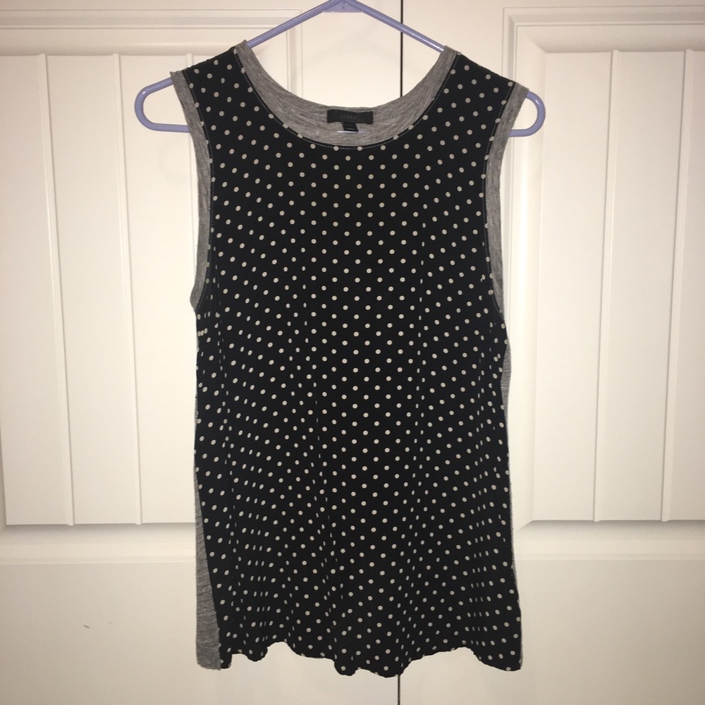 J. Crew polka dot tank