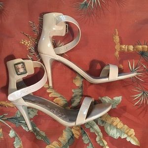 Nude heel sandals