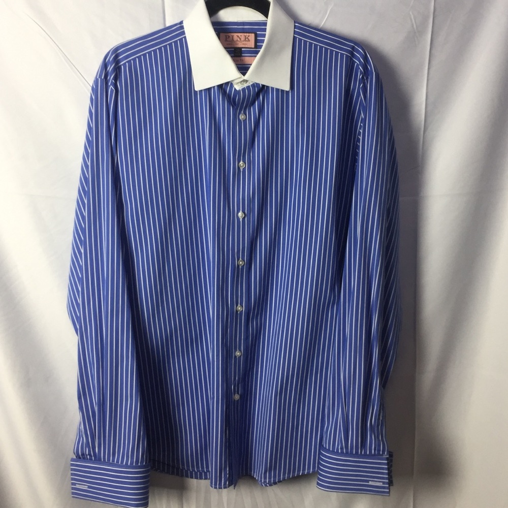 SALE!! Thomas Pink pinstripe dress shirt