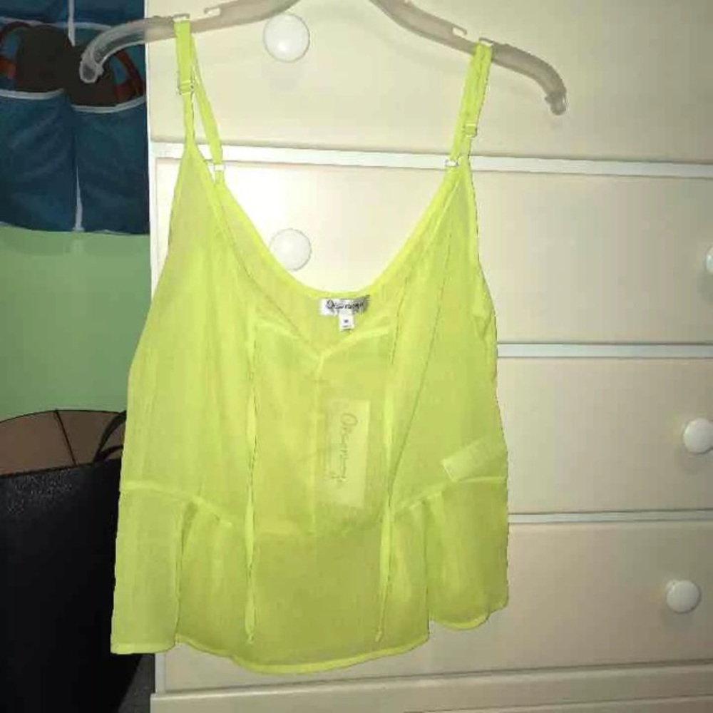 NWT Neon Yellow tank