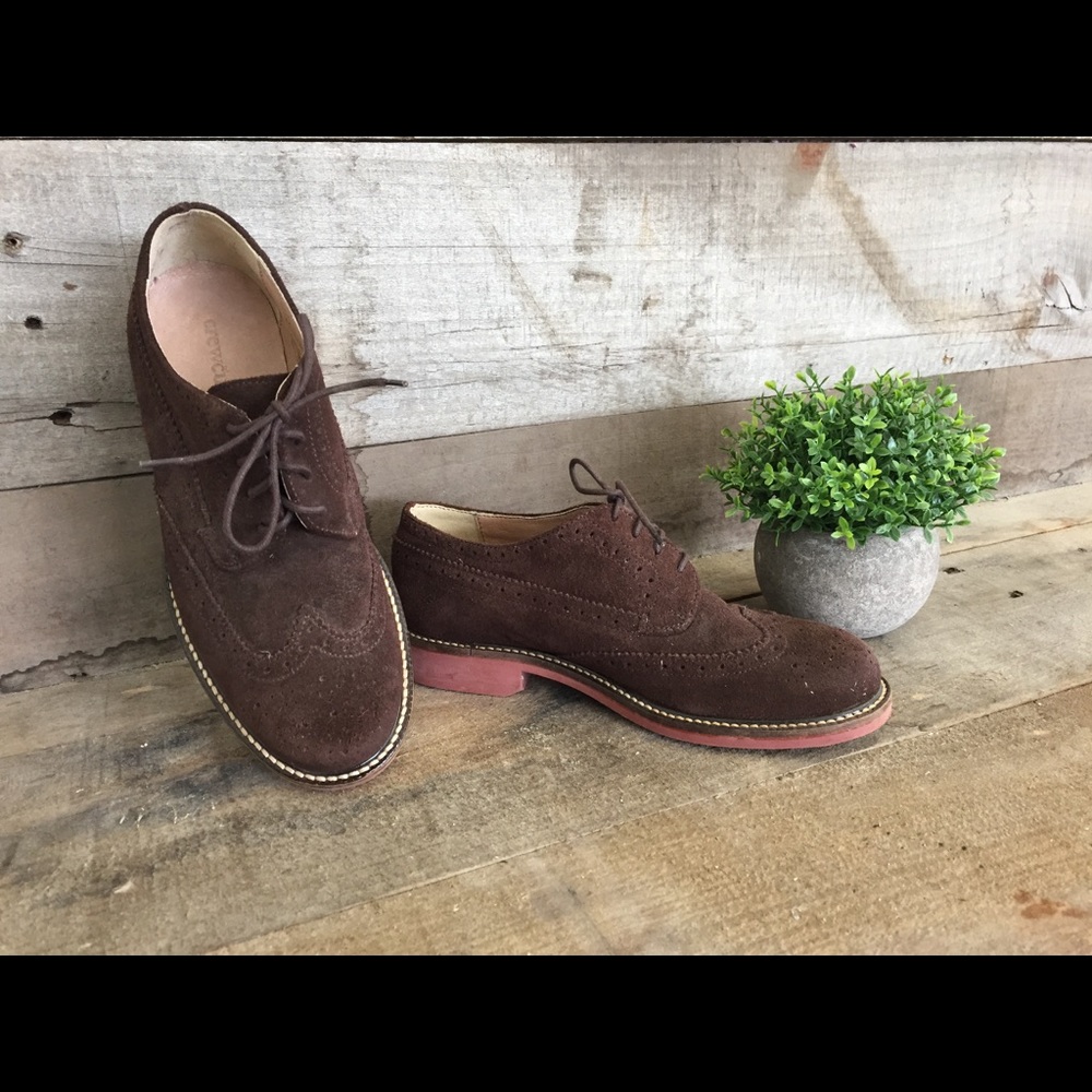 Kids' suede wing tips