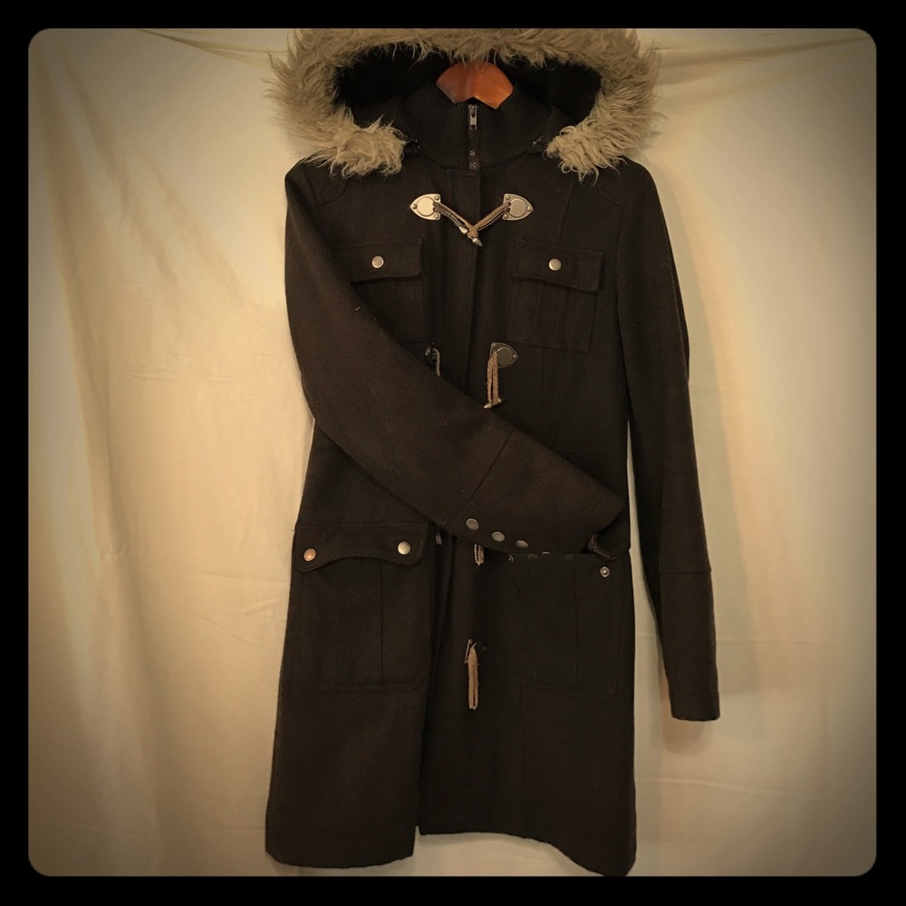 Esprit Espresso Brown Wool Winter Coat