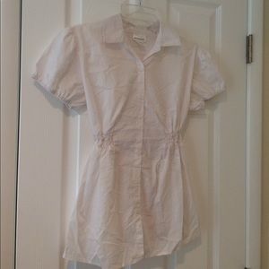 White maternity blouse