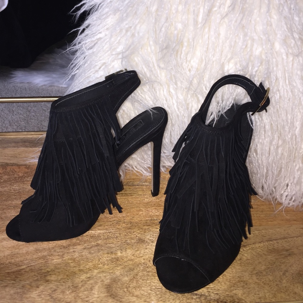 Topshop fringe heel