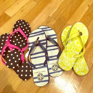 TORY BURCH AND KATE SPADE FLIP FLOPS!