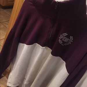 PINK SWEATSHIRT Maroon/white