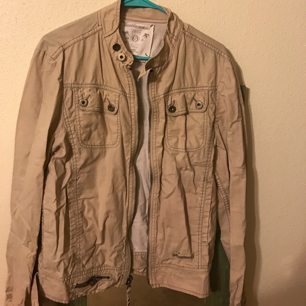 NWOT Guess Jeans Vintage look Zipper Jacket