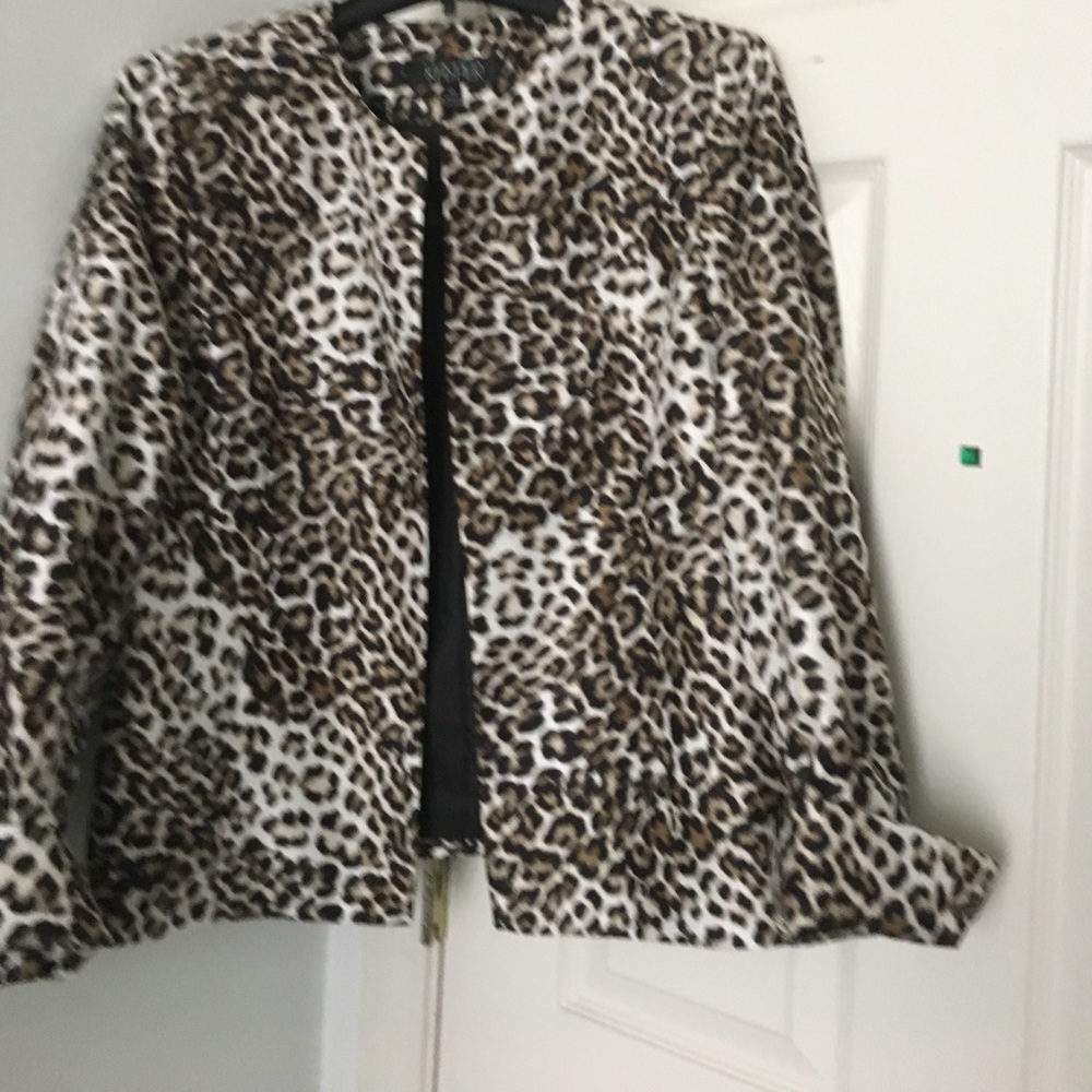 Ladies animal print blazer