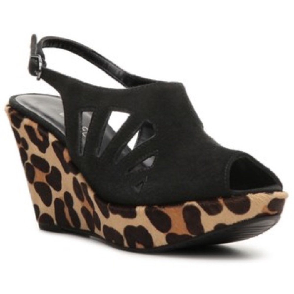 Vaneli Eulia Genuine Calf Hair Wedge Sandal