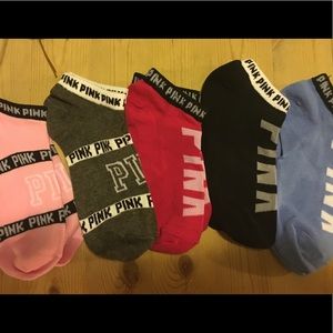 5 Pair Women's Pink Socks