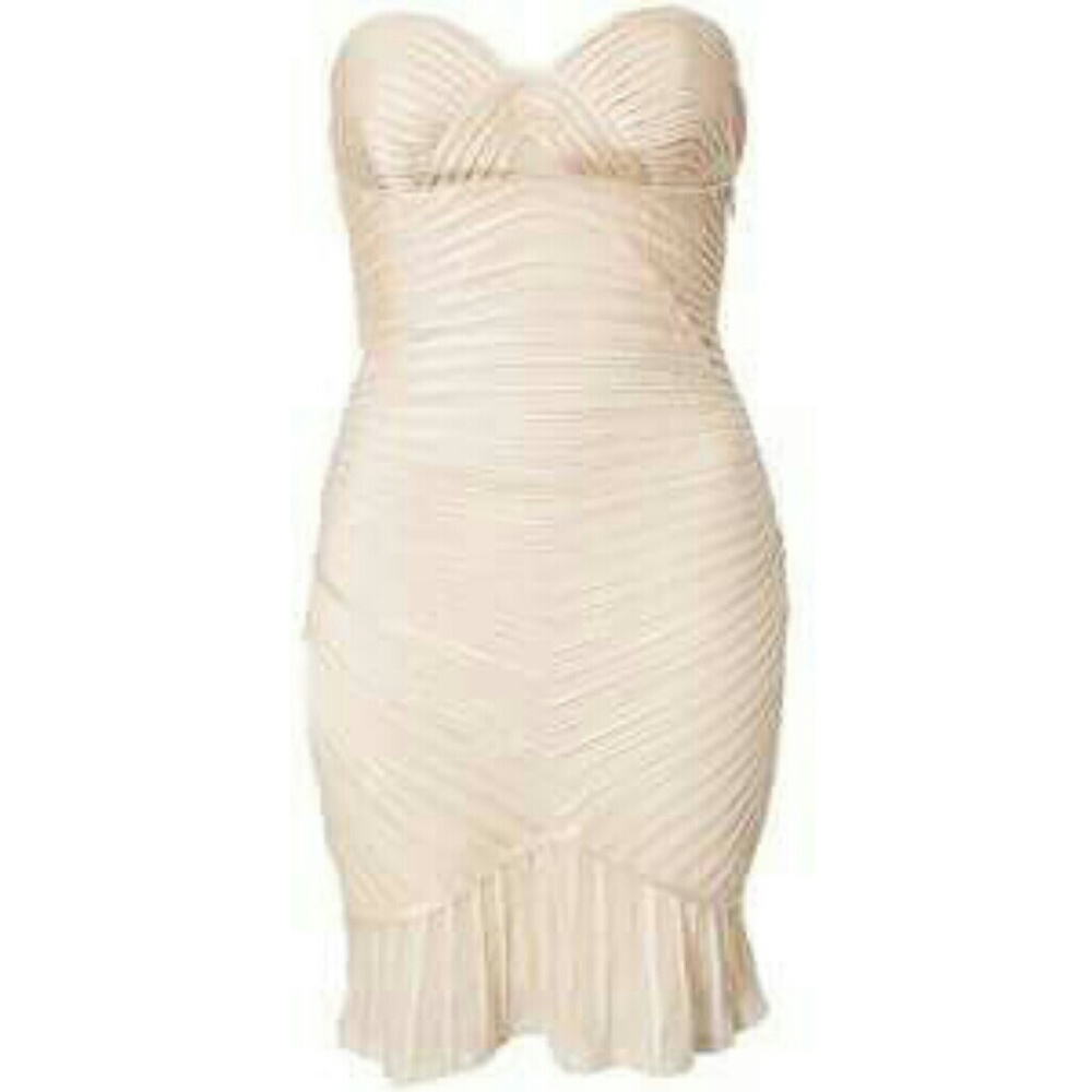 Bebe champagne dress