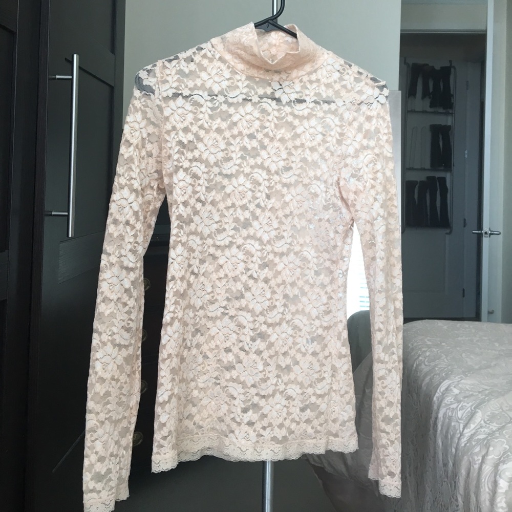 Victoria's Secret sheer turtle neck