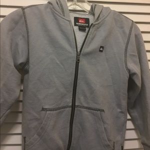 Quiksilver-Gray little boys zip hoody