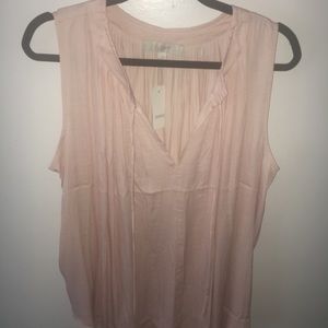 Loft. Nwt. Pink pullover blouse.
