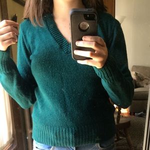 Green Wool Sweater