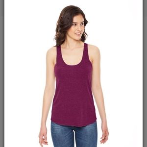 American apparel tri blend red tank