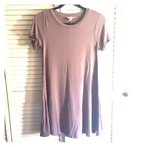 Forever 21 purple t shirt tunic dress sz small