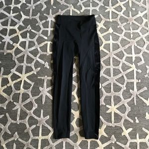 Spanxs leggings with velvet panel