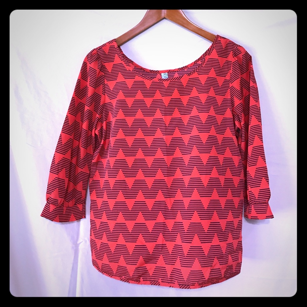 3/4 Sleeve Pattern Blouse
