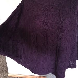 LOFT Sweaters - Eggplant colored cable knit sweater. LOFT Sweaters - Eggplant colored cable knit sweater.