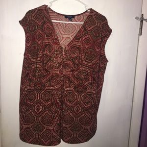 Red/Brown CHAPS professional or casual top SZ 2X